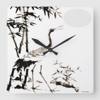 Crane Wall Clock