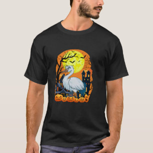 Crane With Pumpkins Funny Scary Halloween Party T T-Shirt