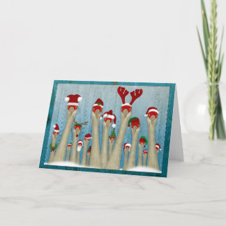 CraneDeer 2.0 'Blue' Holiday Card