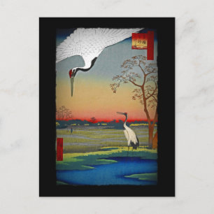 Cranes and Blue Water Postcard