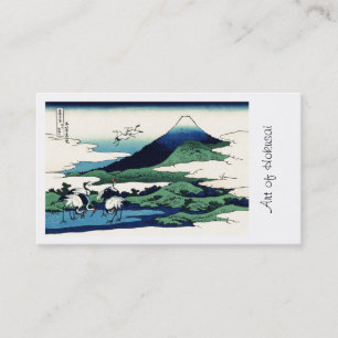 Cranes Fly Towards Mountain Business Card