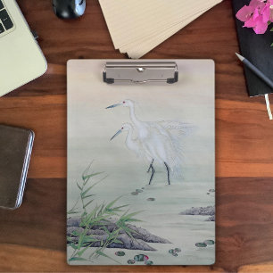 Cranes in Chinese River Clipboard