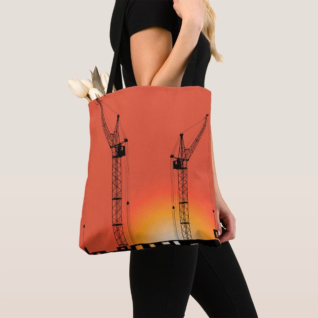 Cranes On A Building Tote Bag (Creator Uploaded)