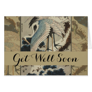 Cranes on a Snow Covered Pine Hokusai