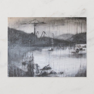 Cranes over the River Clyde Postcard