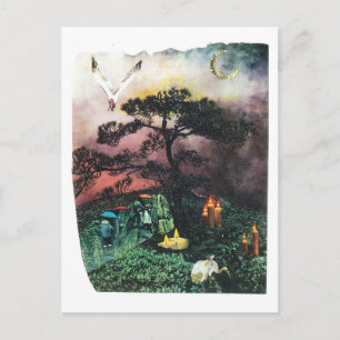cranes postcard