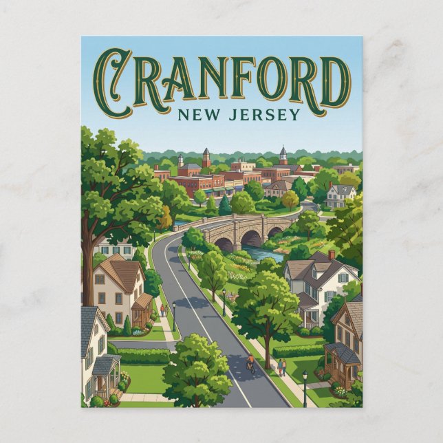 Cranford New Jersey Postcard (Front)