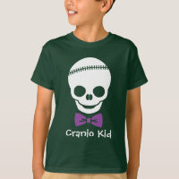 Cranio Kid Boy Skull with Purple Bowtie