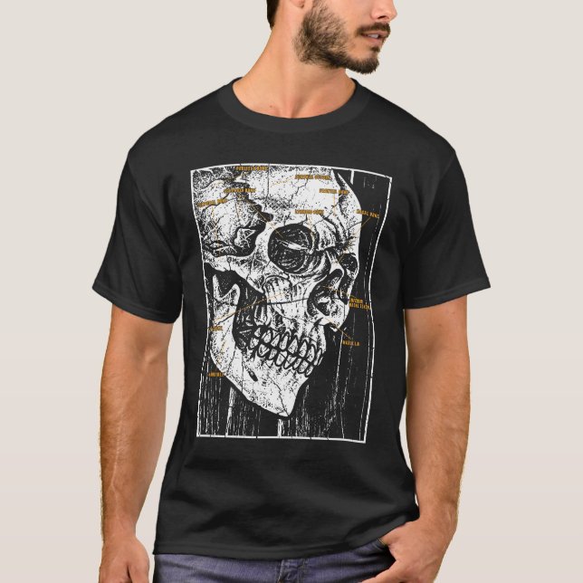 Cranium Anatomy Radiology Biologist T-Shirt (Front)