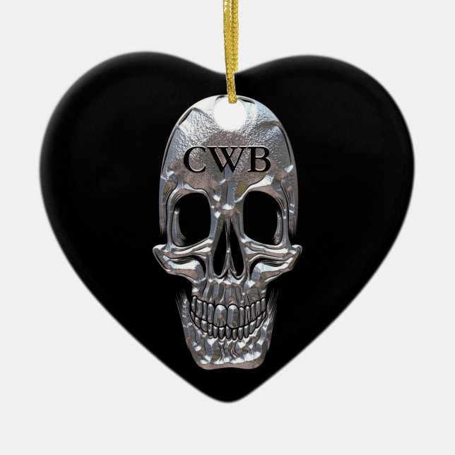 Cranium Sound Ghost Ceramic Tree Decoration (Front)