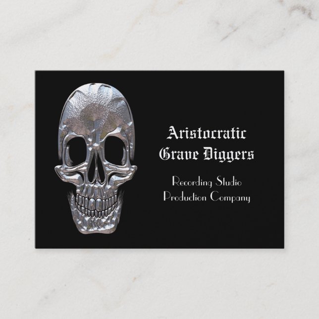 Cranium Sound Ghost Professional Business Card (Front)
