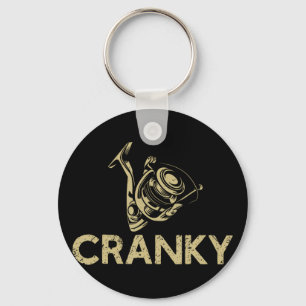 Crankbait Fishing Lure - Cranky Funny Gift Ideas F Key Ring