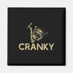 Crankbait Fishing Lure - Cranky Funny Gift Ideas F Magnet