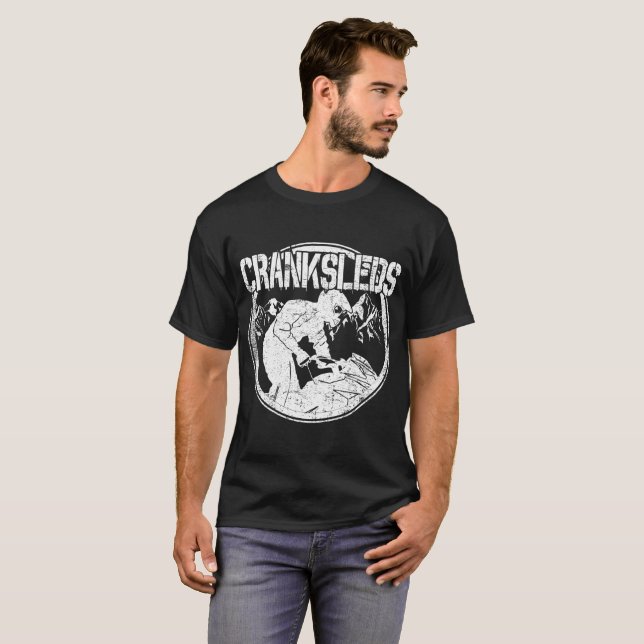 CrankSleds Logo - White T-Shirt (Front Full)