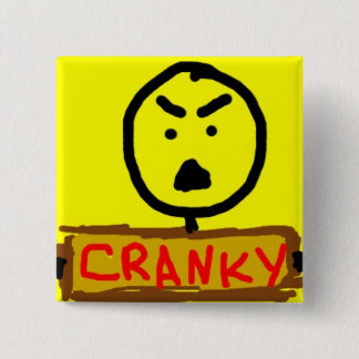 Cranky 15 Cm Square Badge