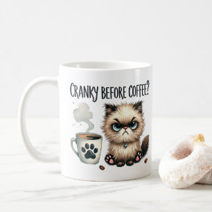 Cranky Before Coffee, Grumpy Cat Coffee Mug