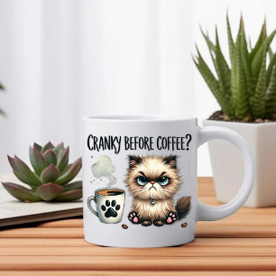 Cranky Before Coffee, Grumpy Cat Coffee Mug