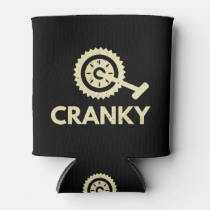 Cranky / Bicycle/ Cyclist Can Cooler