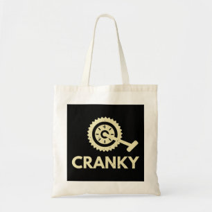 Cranky / Bicycle/ Cyclist Tote Bag