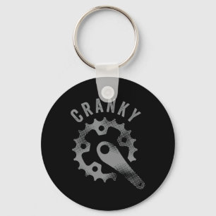 Cranky Bike Dad Cycling Spoke And Crank Mountain B Key Ring