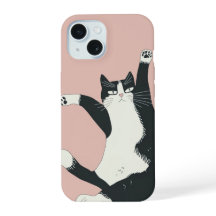 Cranky Cat Dance Print | Funny and Quirky Cat Art 