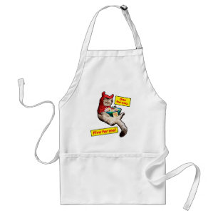 Cranky Devil Cat Standard Apron