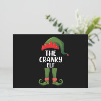 Cranky Elf Family Matching Group Christmas