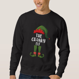 Cranky Elf Family Matching Group Christmas Sweatshirt