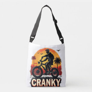 Cranky: Energise Your Ride – Fun Biker Tee  Crossbody Bag
