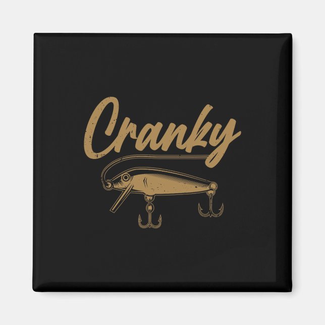 Cranky Fishing  Magnet (Front)