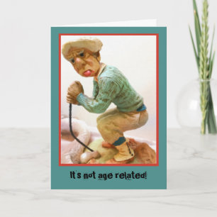 Cranky Golfer Birthday Card