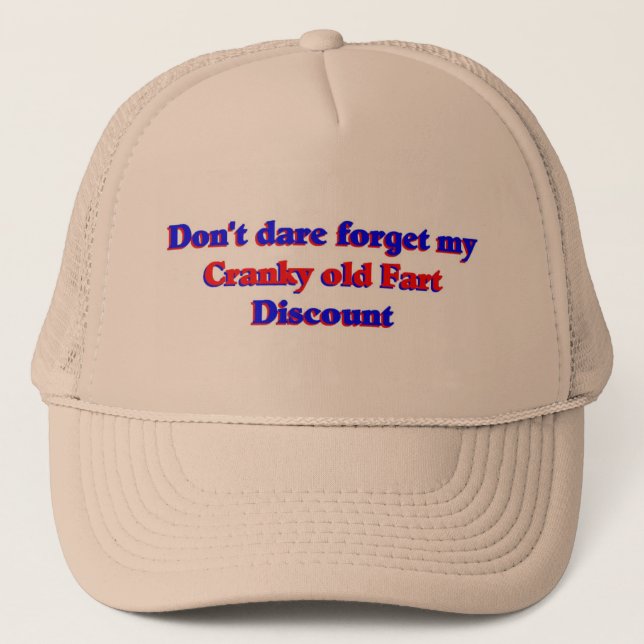 Cranky old fart discount trucker hat (Front)