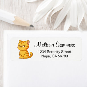 Cranky Orange Tabby Cat