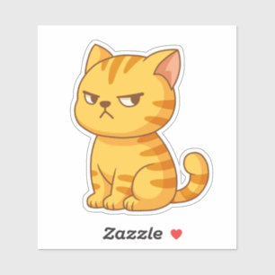 Cranky Orange Tabby Cat