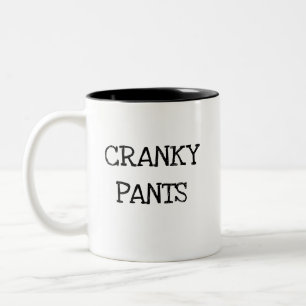 Cranky Pants - I hate mornings Two-Tone Coffee Mug