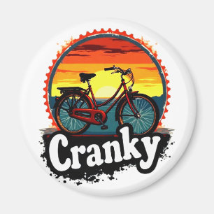 Cranky Sunset Bicycle Tee – Energise Your Ride  Magnet