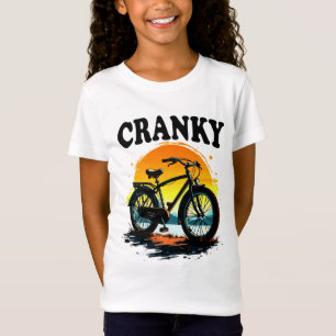 Cranky: Unique Biker Tee – Sunset Bike Graphic
