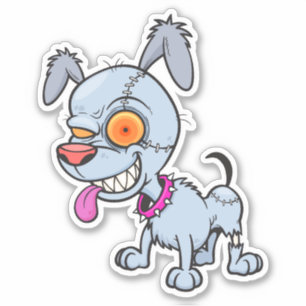 Cranky Zombie Dog Illustration