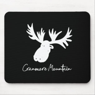 Cranmore mountain new hampshire moose antlers ski mouse mat