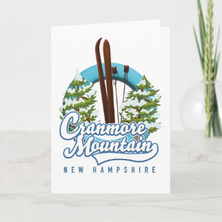 Cranmore Mountain New Hampshire Ski logo  Holiday Card
