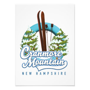 Cranmore Mountain New Hampshire Ski logo  Photo Print