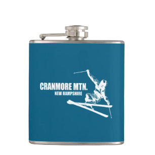 Cranmore Mountain Resort New Hampshire Skier Hip Flask