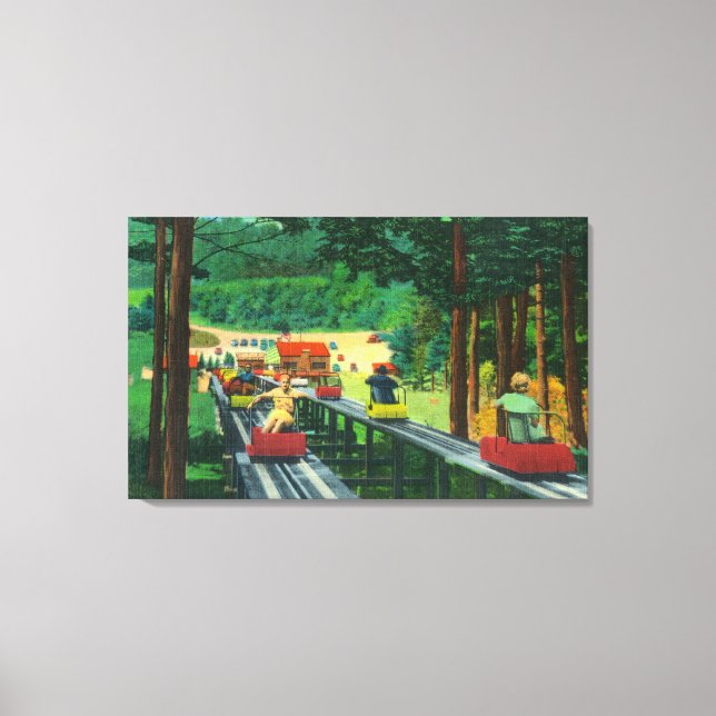 Cranmore Mountain Ski-Mobile in Summertime Canvas Print (Front)