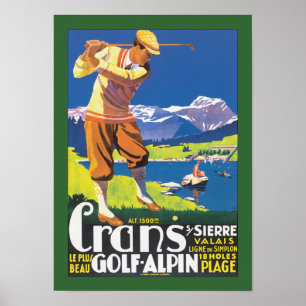 Crans Golf Alpin Poster