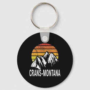 Crans-montana Swiss Alps Switzerland Ski Resort Sn Key Ring