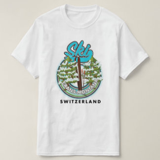 Crans-Montana Switzerland ski T-Shirt