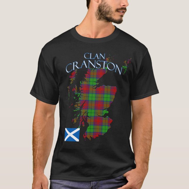 Cranston Dress Scottish Clan Tartan Scotland T-Shirt (Front)