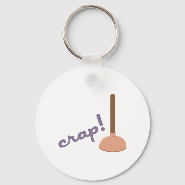 Crap Plunger Key Ring (Front)