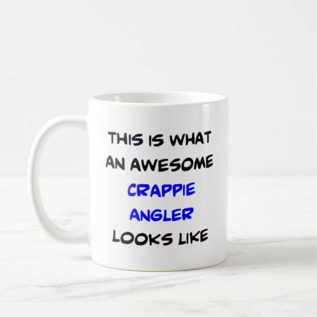 crappie angler, awesome coffee mug (Left)