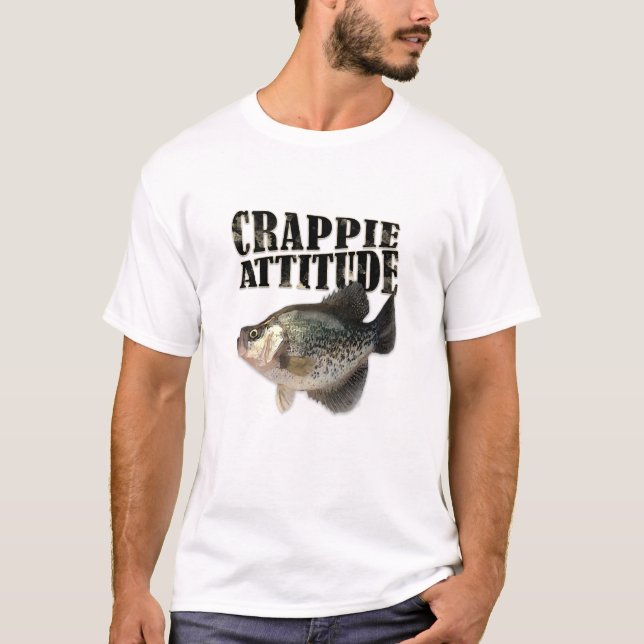 Crappie Attitude Fishing T-Shirt (Front)